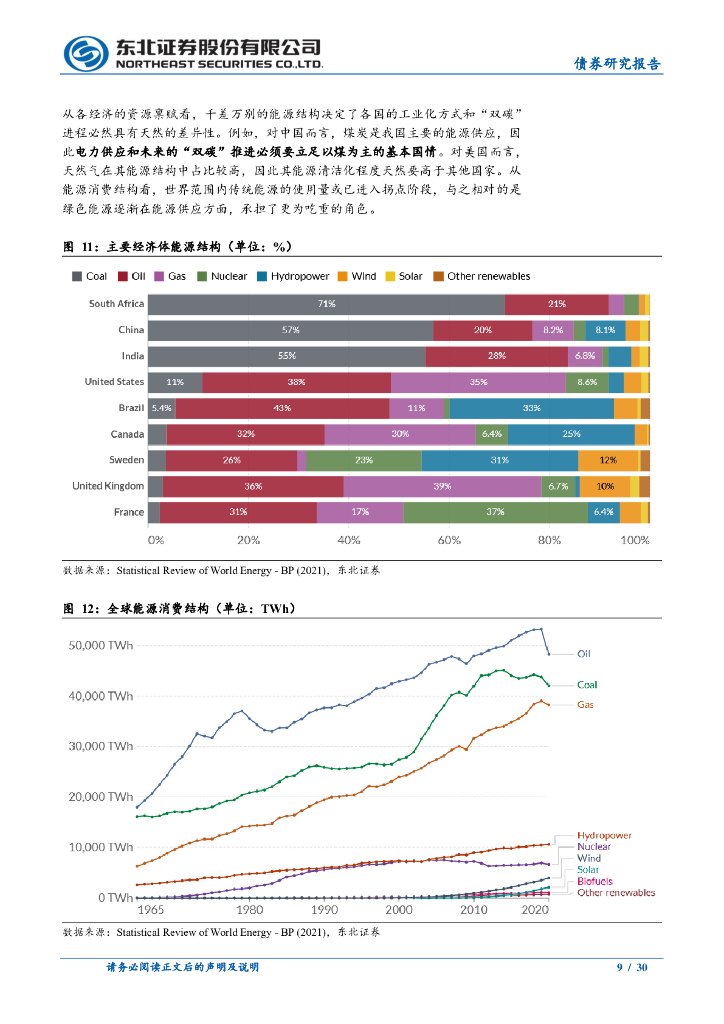 东北证券：碳中和之路(一)：全球能源演化史_第9页
