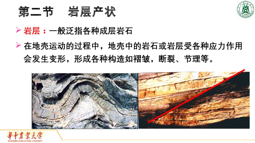 《地质与地貌学》演示文稿-岩层产状