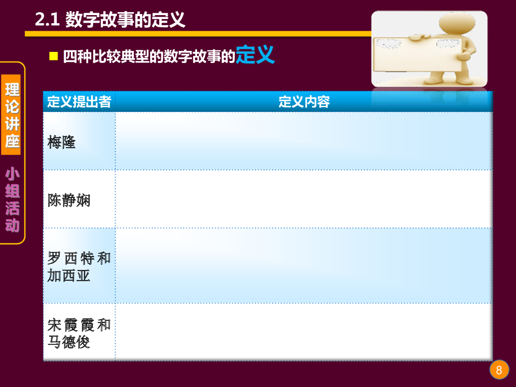 《现代教育技术应用》演示文稿-理论讲座：数字故事叙事与教学反思的理论与实践（第一讲）_第8页