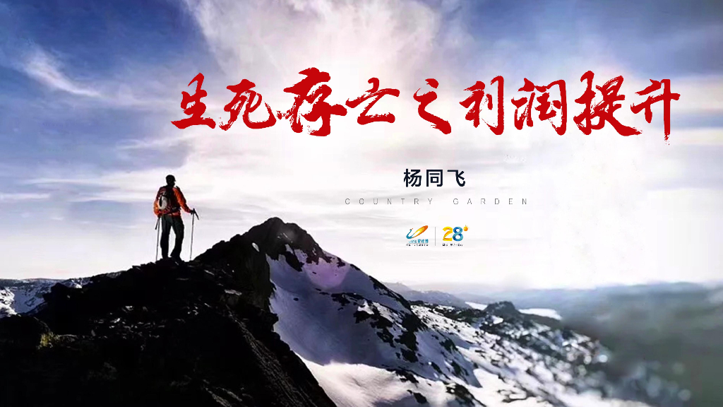 碧桂园营销三部-杨同飞2020年生死存亡之利润提升