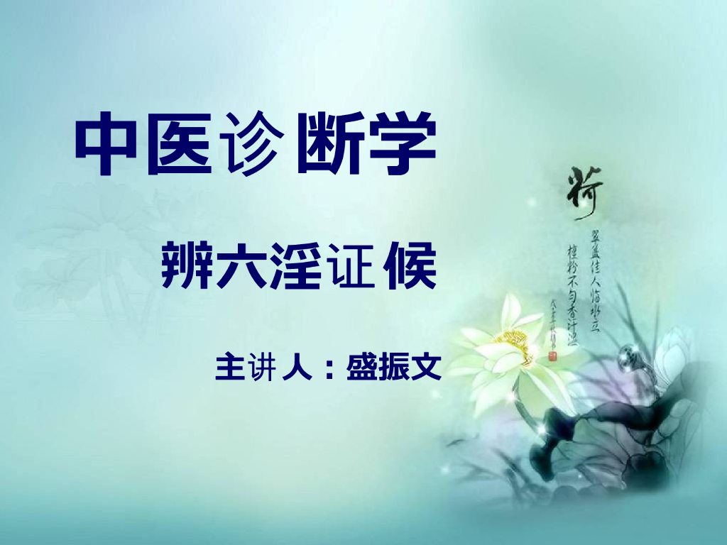 《中医诊断学》演示文稿-辨六淫证候