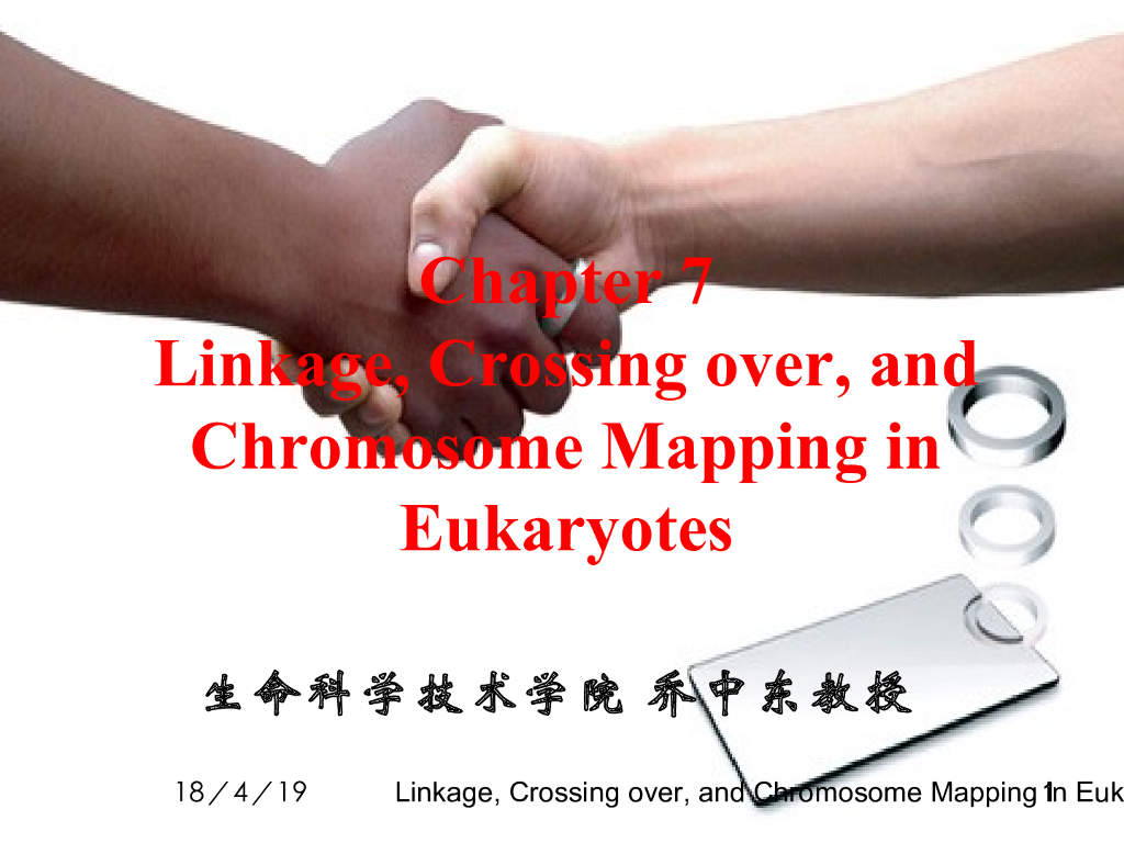 《现代遗传学》连锁、交换和真核染色体作图