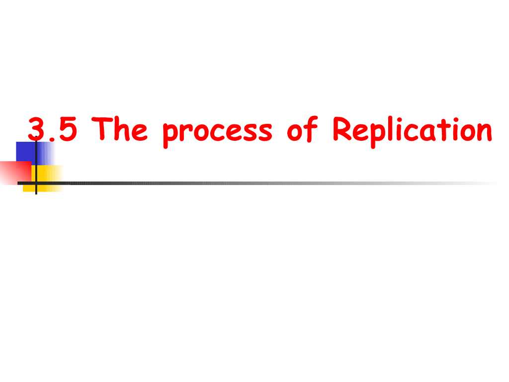 《现代遗传学》演示文稿-DNA和染色体的复制2
