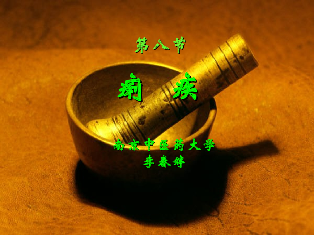 《中医内科学》演示文稿-痢疾
