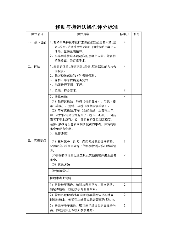 《护理技巧》任务一护送患者入病区