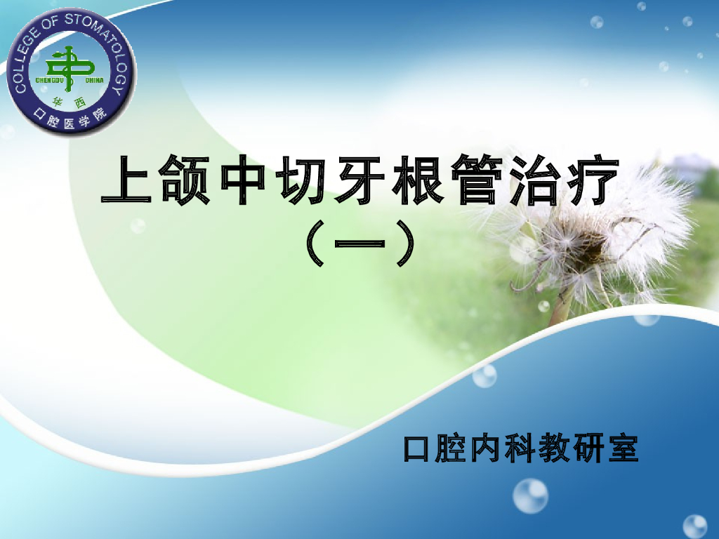 《口腔内科学》演示文稿-实验11