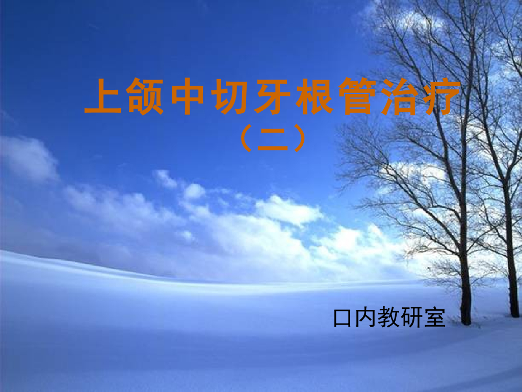 《口腔内科学》演示文稿-实验13-1（1学时）