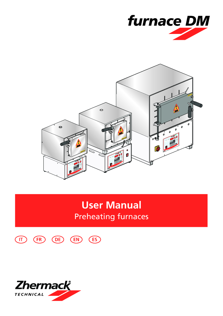 《口腔固定修复工艺技术》文献资料-Zhermack furnace DM 茂福炉 用户手册