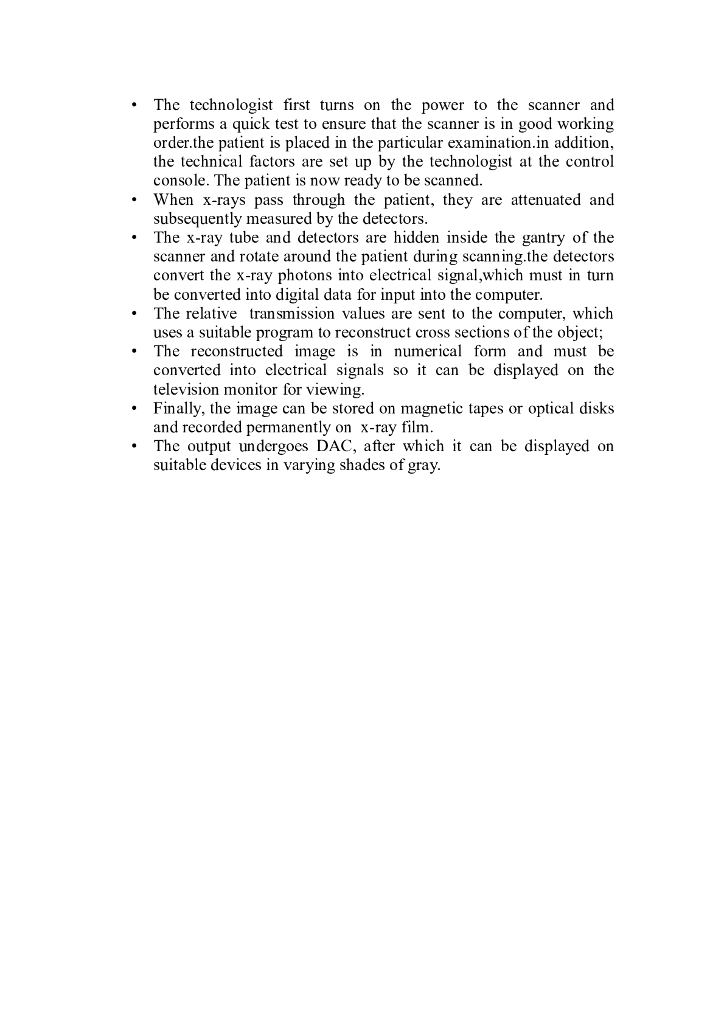 《现代医学成像技术》CT操作步骤