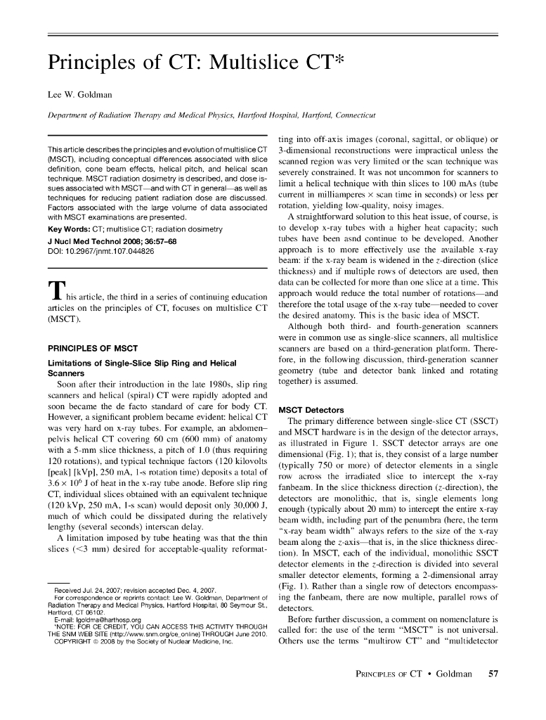 《现代医学成像技术》-Principles of CT Multislice CT