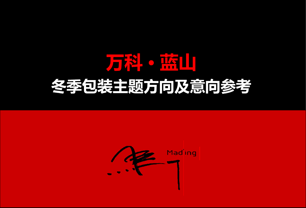马一丁-万科蓝山冬季包装主题方向及意向参考