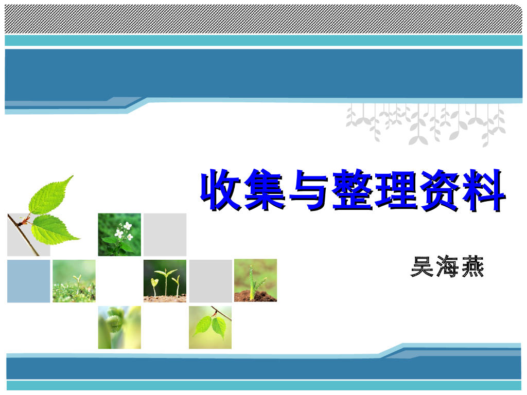 《健康评估》演示文稿-收集与整理资料