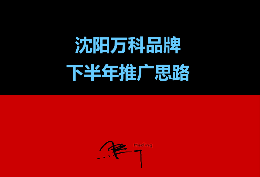 马一丁-沈阳万科品牌下半年推广思路
