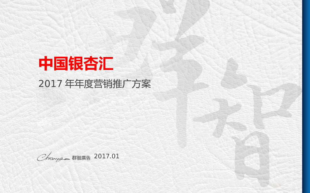 2017银杏汇养老地产2017年年度推广方案