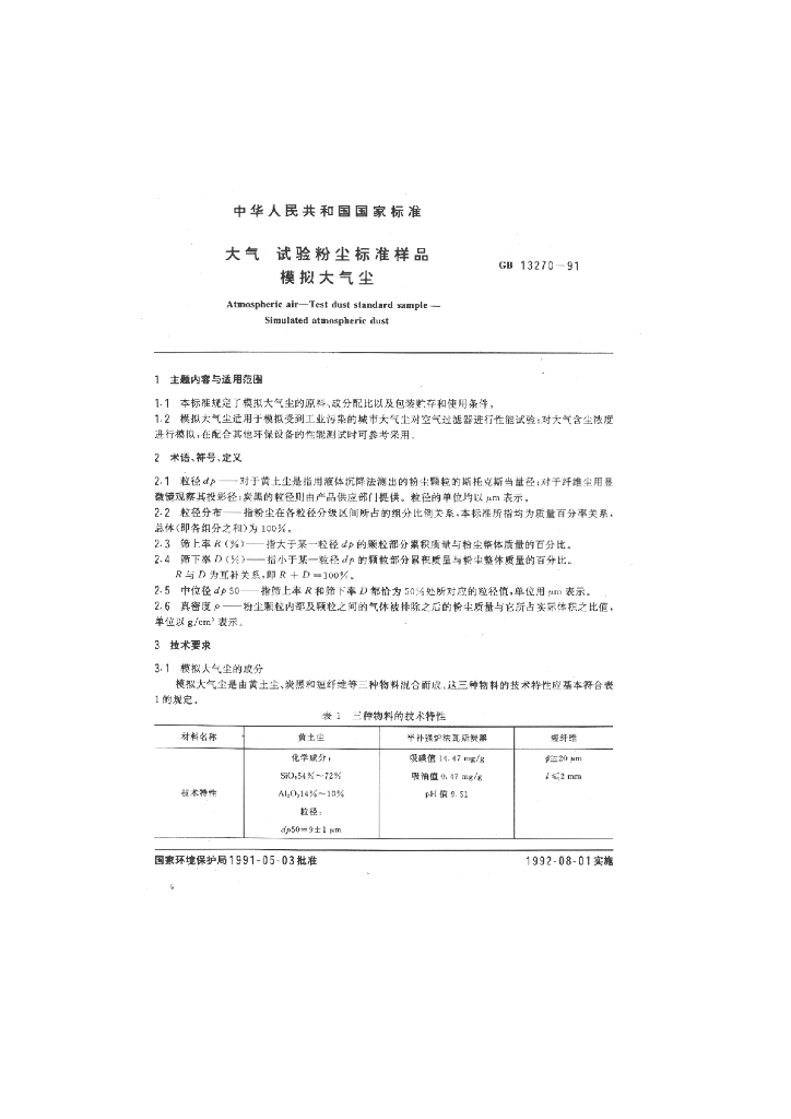 GB 13270-1991 标准预览