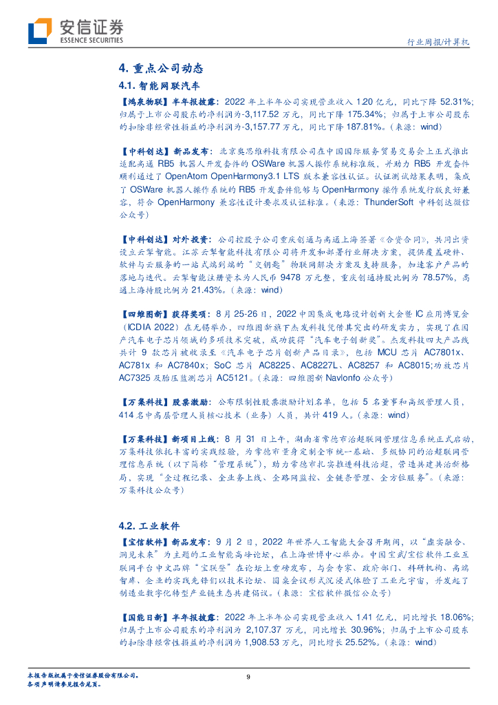 安信证券：计算机行业周报：人工智能：迎接数字化和国产化浪潮_第9页