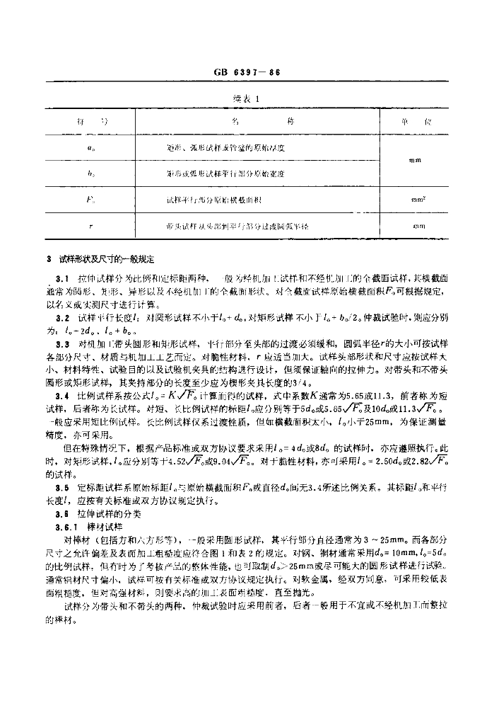 GB 6397-1986 标准预览