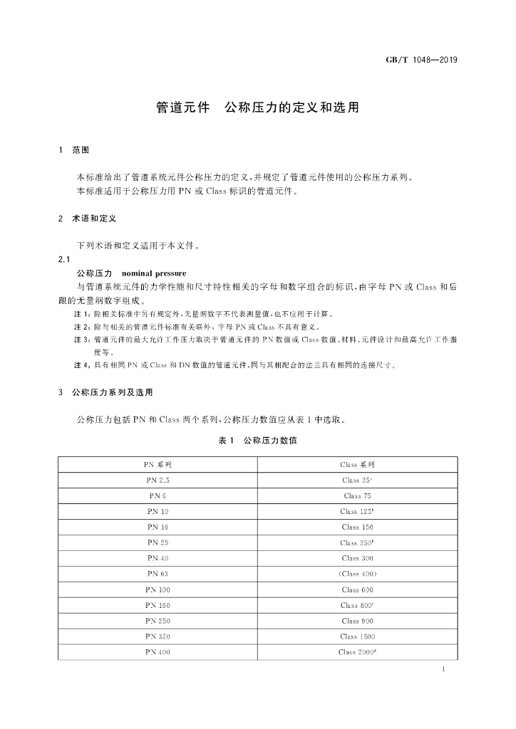 GB/T 1048-2019 标准预览