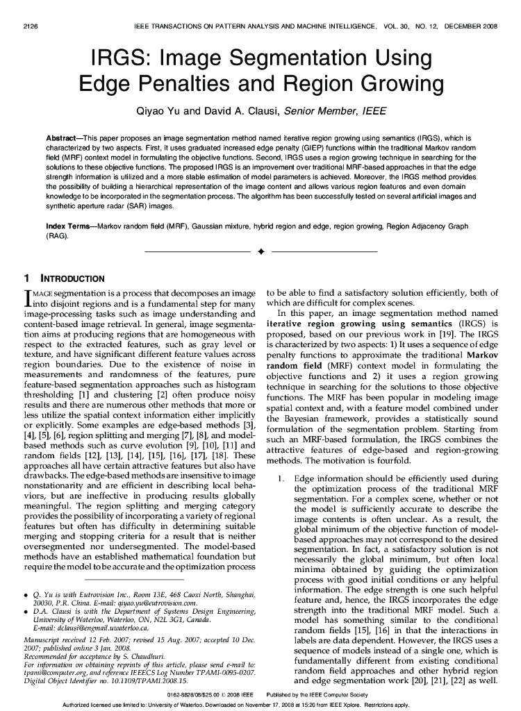 《模式识别》文献资料-非线性判别函数