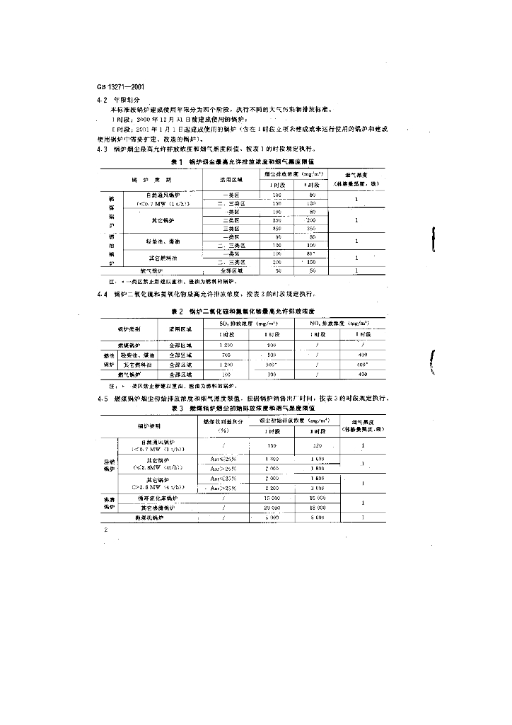 GB 13271-2001 标准预览