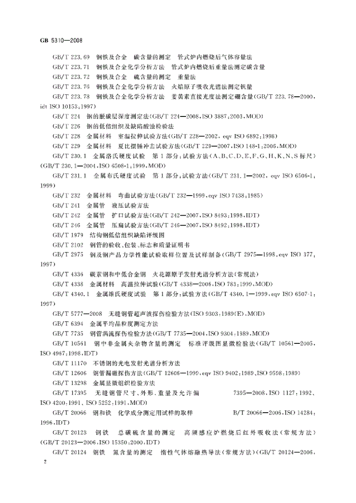 GB 5310-2008 标准预览