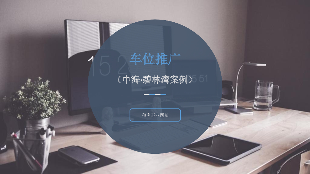 车位推广（中海·碧林湾案例）