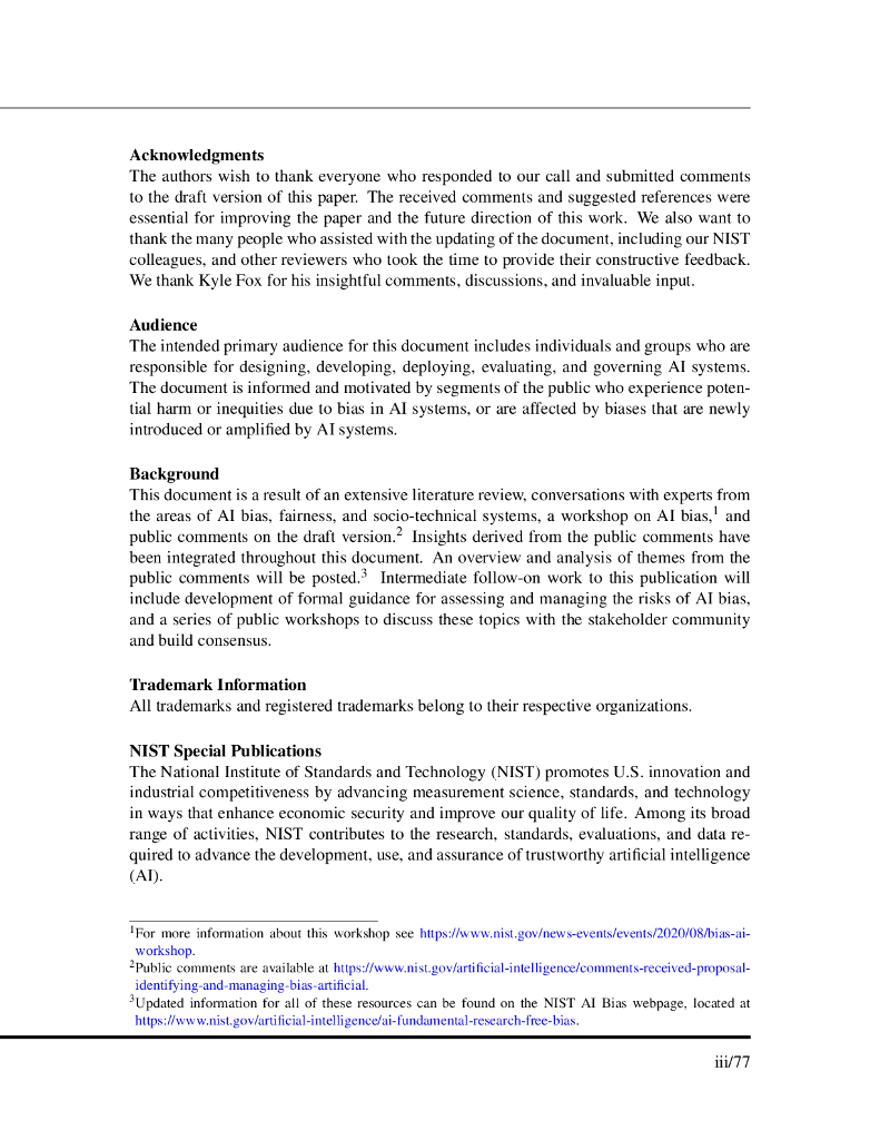 美国国家标准与技术研究所：建立标准，发现和管控人工智能存在的偏差（英文版）_第6页