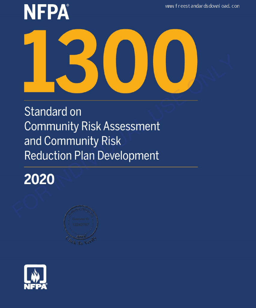 NFPA 1300-2020 社区风险评估标准和社区风险降低计划的制定（英文版）