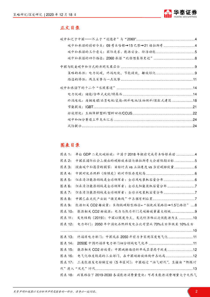 华泰证券：碳中和承诺下的十二个“长坡赛道”_第2页