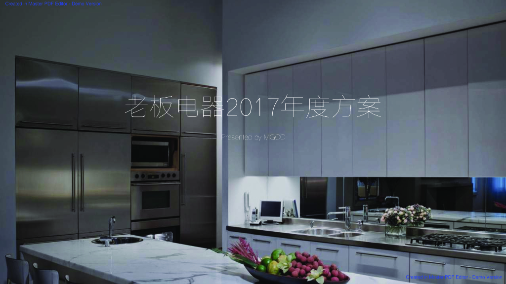 老板电器2017年度方案