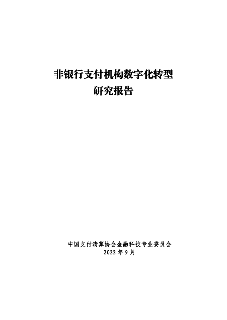 中国支付清算协会：非银行支付机构<em>数字化转型</em>研究报告 海报