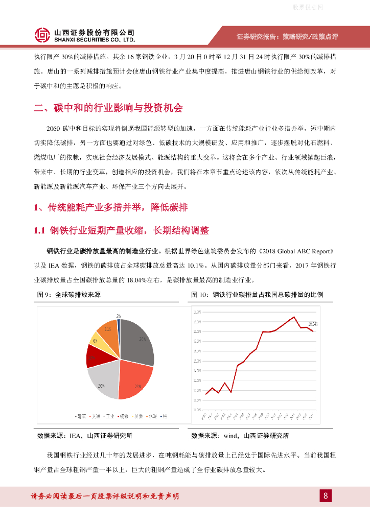 山西证券：碳中和背景下的行业投资机会_第8页