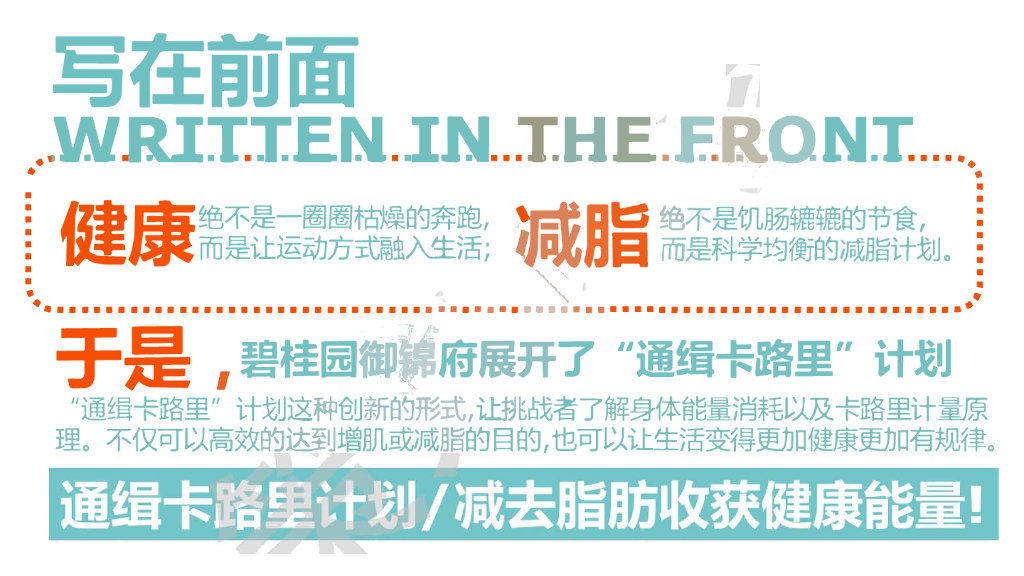 2019碧桂园御锦府春季减脂健身计划活动策划方案