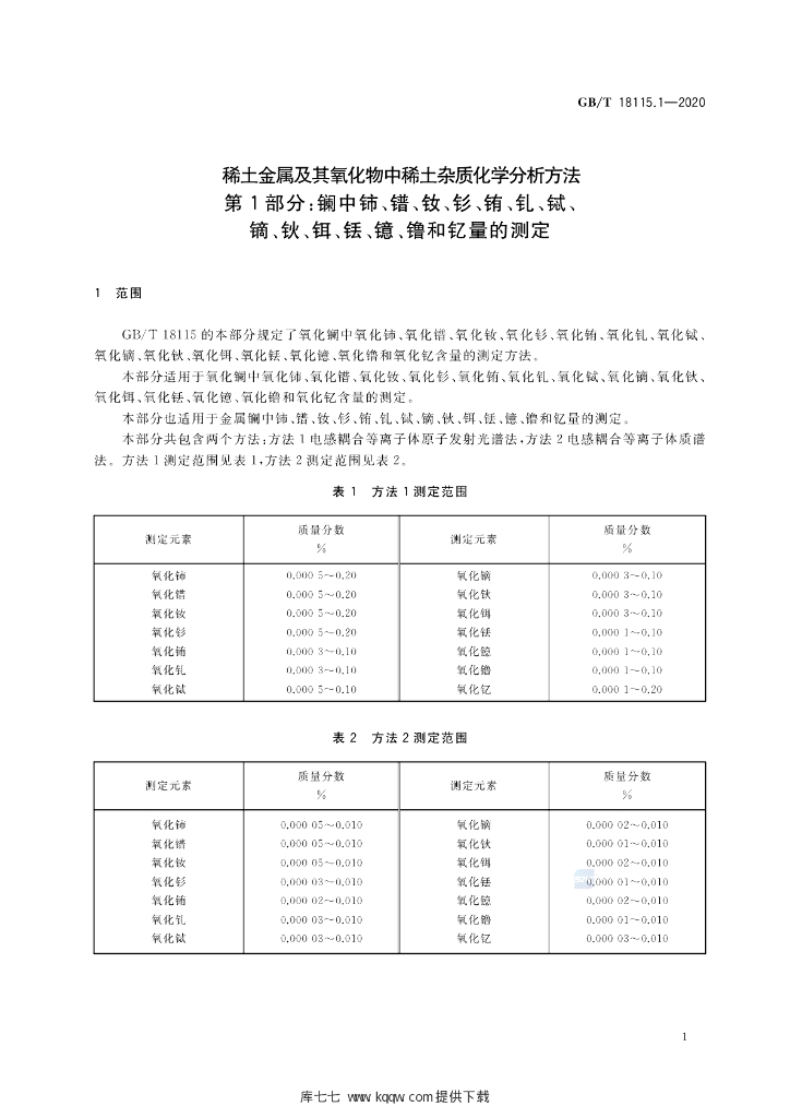 GB/T 18115.1-2020 标准预览