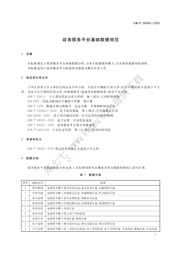 GB/T 39046-2020 标准预览