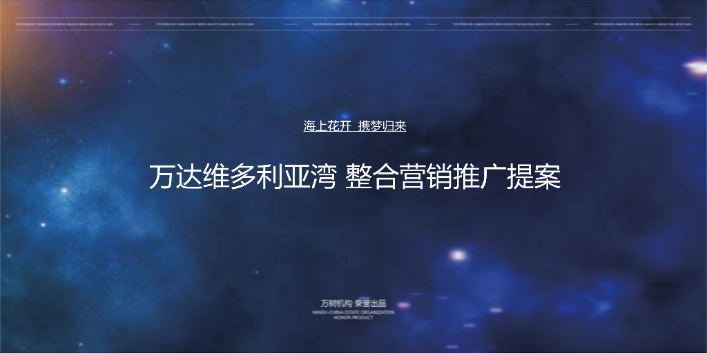 万树机构－2017万达维多利亚湾整合营销推广提案