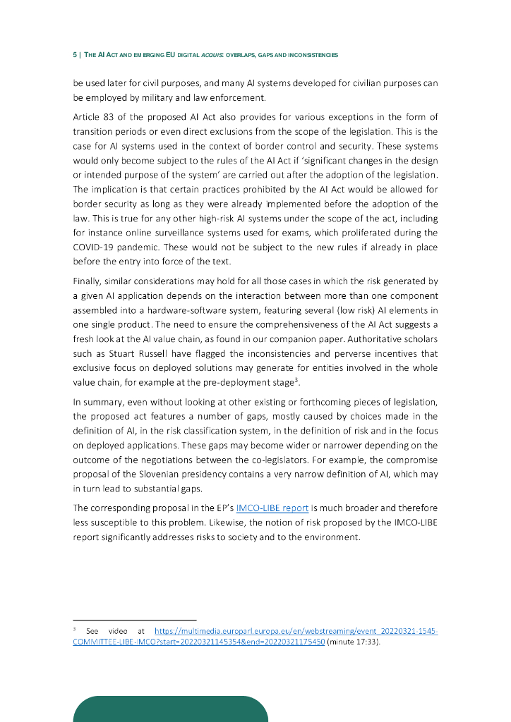 欧洲政策研究中心：人工智能法案和新兴的欧盟数字保护法——重叠、差距和不一致（英文版）_第8页