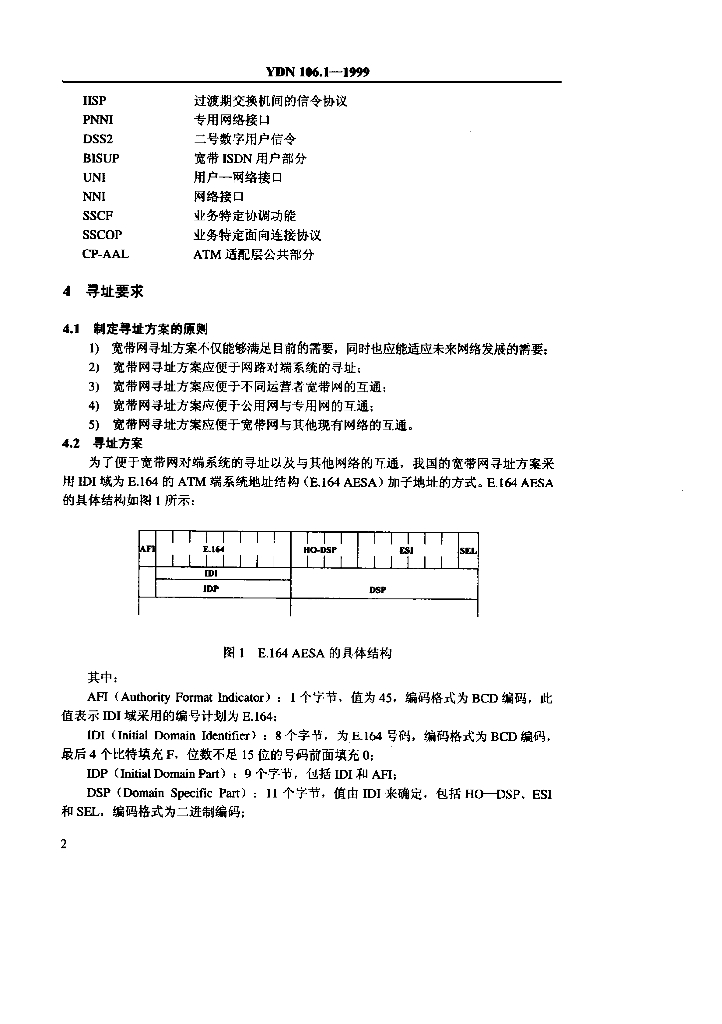 YDN 106.1-1999 标准预览