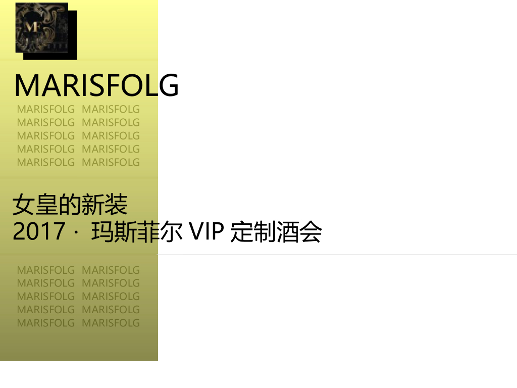 2017玛斯菲尔VIP订制酒会策划简案