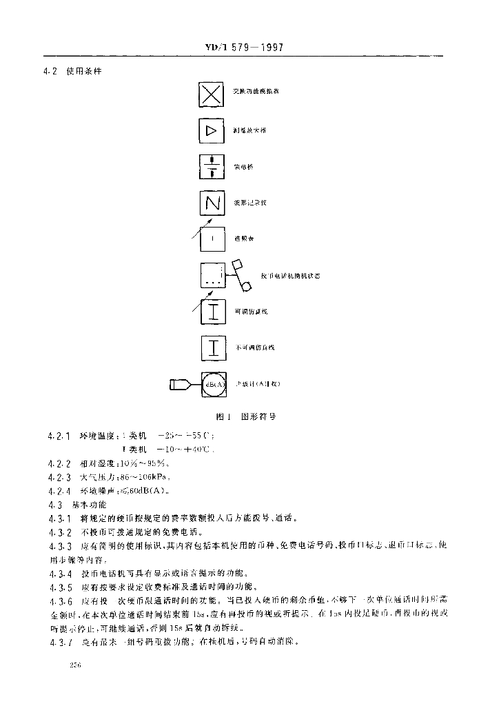 YD/T 579-1997 标准预览