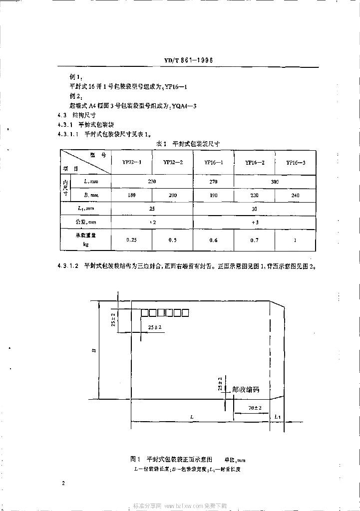 YD/T 861-1996 标准预览