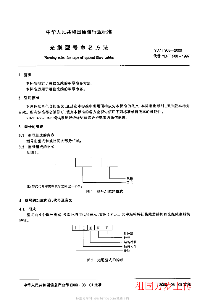 YD/T 908-2000 标准预览