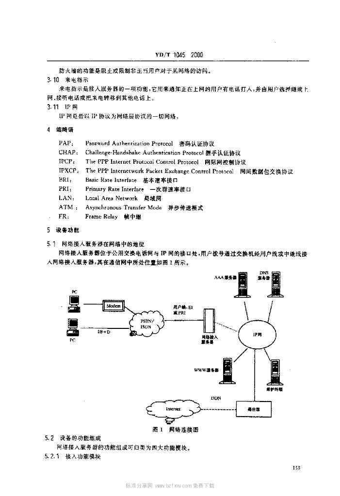 YD/T 1045-2000 标准预览
