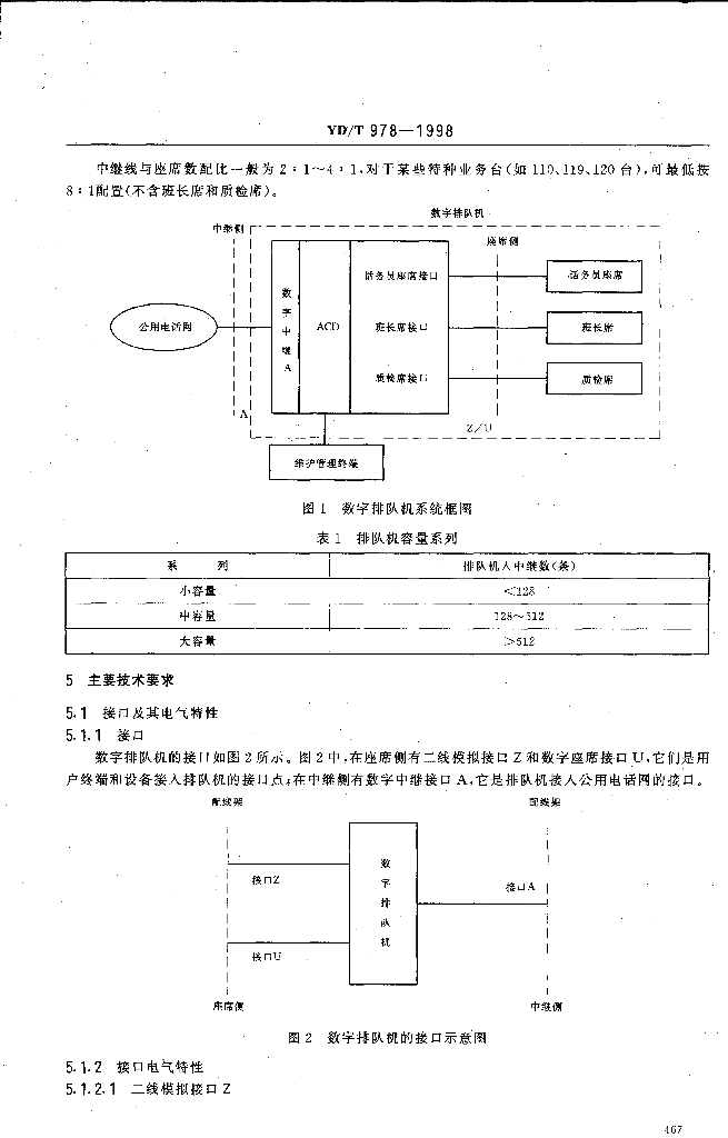 YD/T 978-1998 标准预览