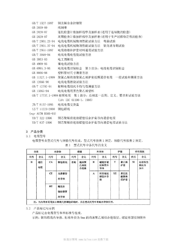 YD/T 1092-2000 标准预览