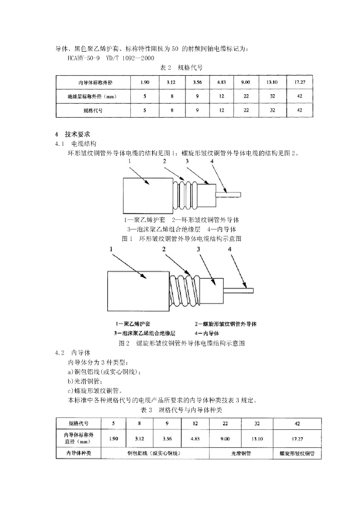 YD/T 1092-2000 标准预览