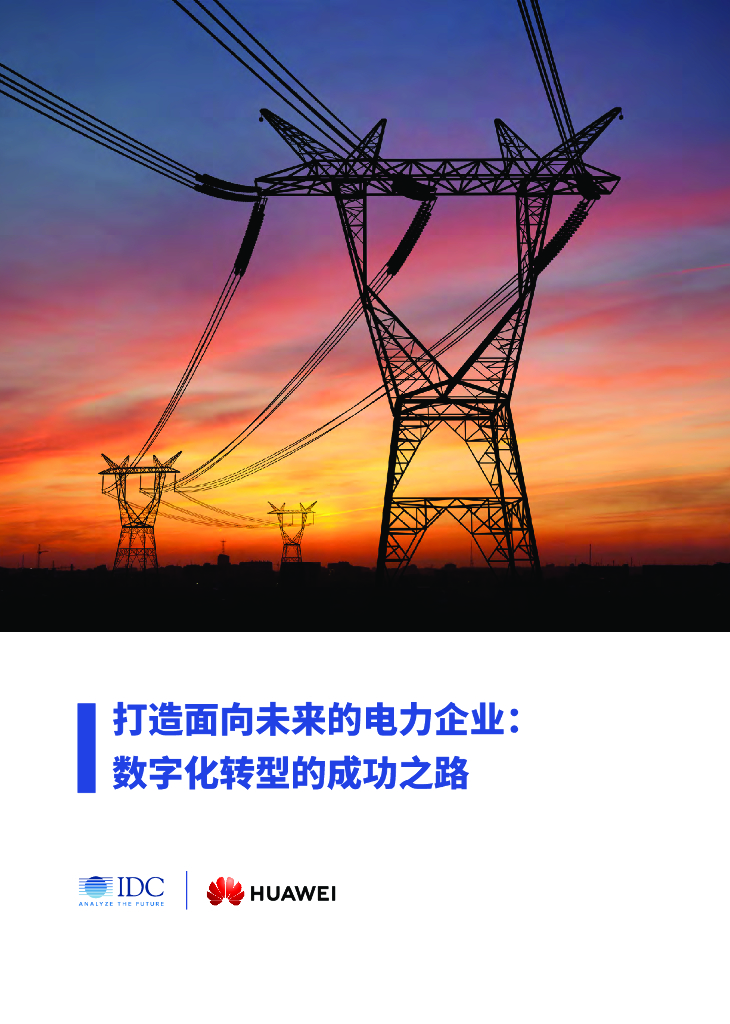IDC&华为：打造面向未来的电力企业-<em>数字化转型</em>的成功之路 海报