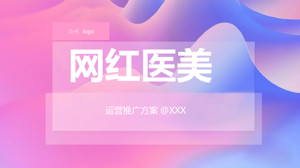 网红电商医美行业运营推广方案