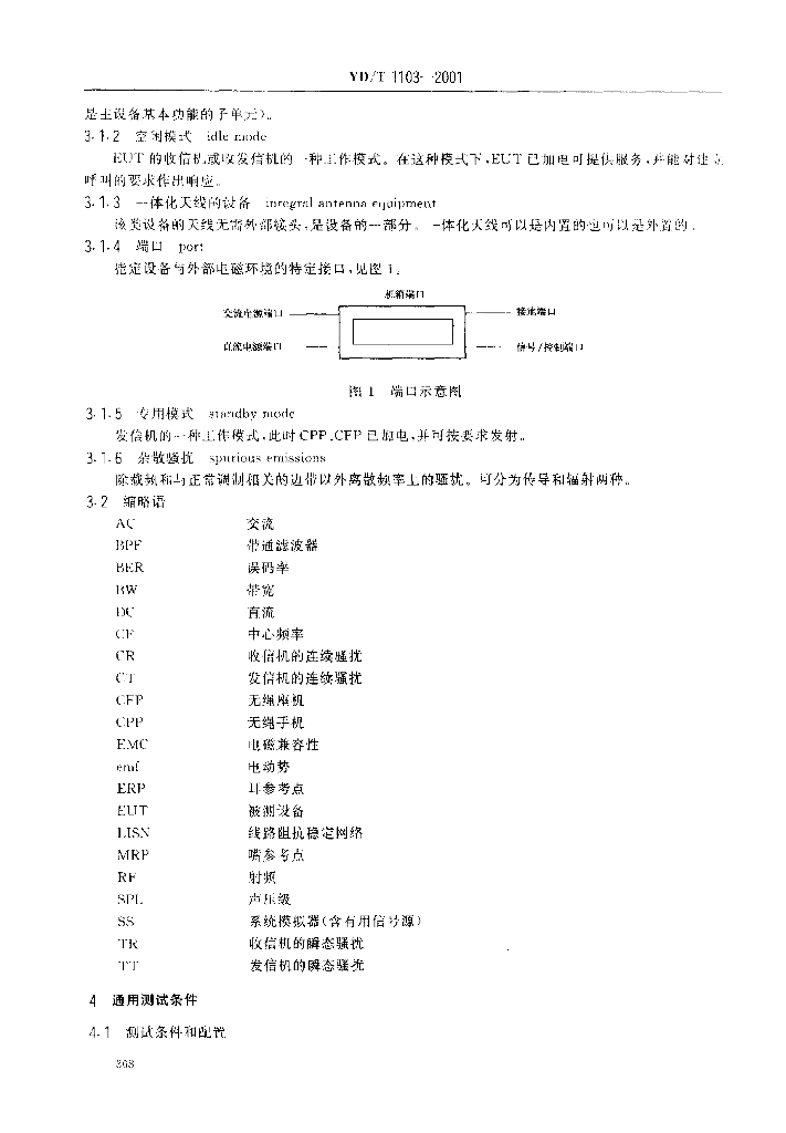 YD/T 1103-2001 标准预览