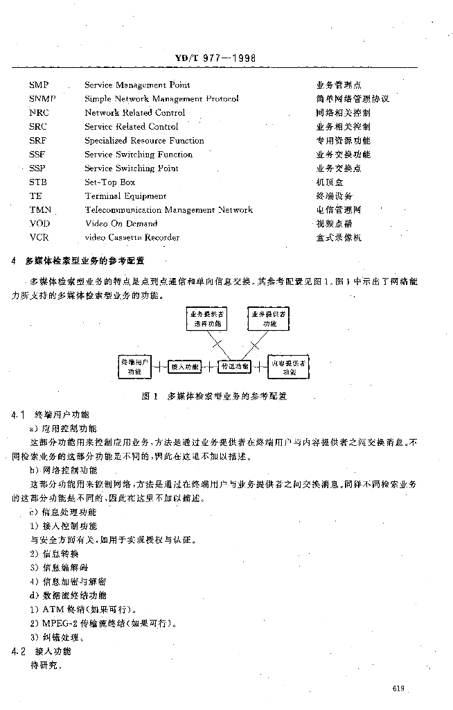 YD/T 977-1998 标准预览